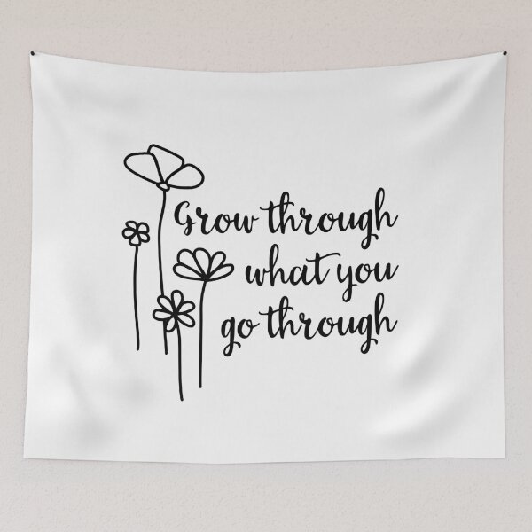 Item preview, Grow Through What You Go Through (black edition) designed and sold by Noximilia.