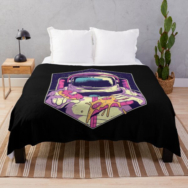Item preview, Astronaut eats donuts and pizza in outer space designed and sold by GoodQuality.