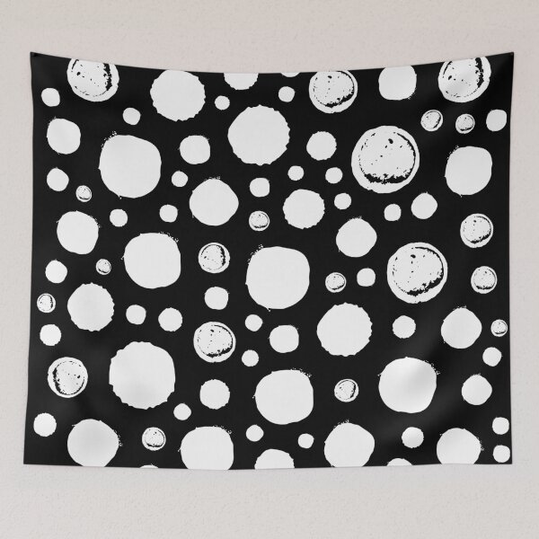 Item preview, Abstract Paint Circles - Black and white designed and sold by Nartissima.