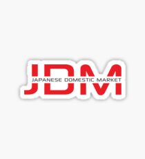 JDM Japanese Domestic Market (light background) Sticker