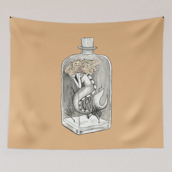 Item preview, Mermaid in bottle designed and sold by Crea-RiBo.