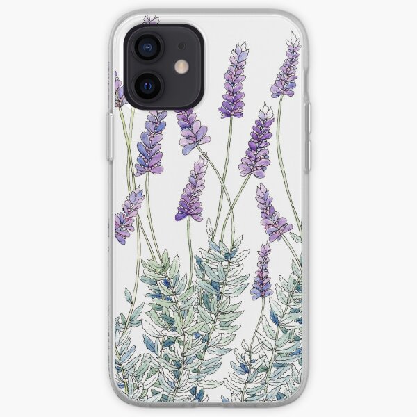 Lavender, Illustration iPhone Soft Case