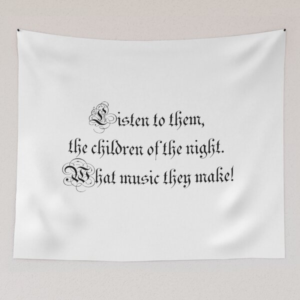 Item preview, Listen to them,  the children of the night.  What music they make! - Dracula, (Bram Stoker) designed and sold by Cravagnati.