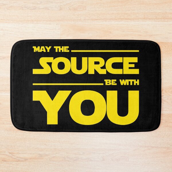 Item preview, May The Source Be With You Yellow Coder & Sci-Fi Geek Design designed and sold by ramiro.