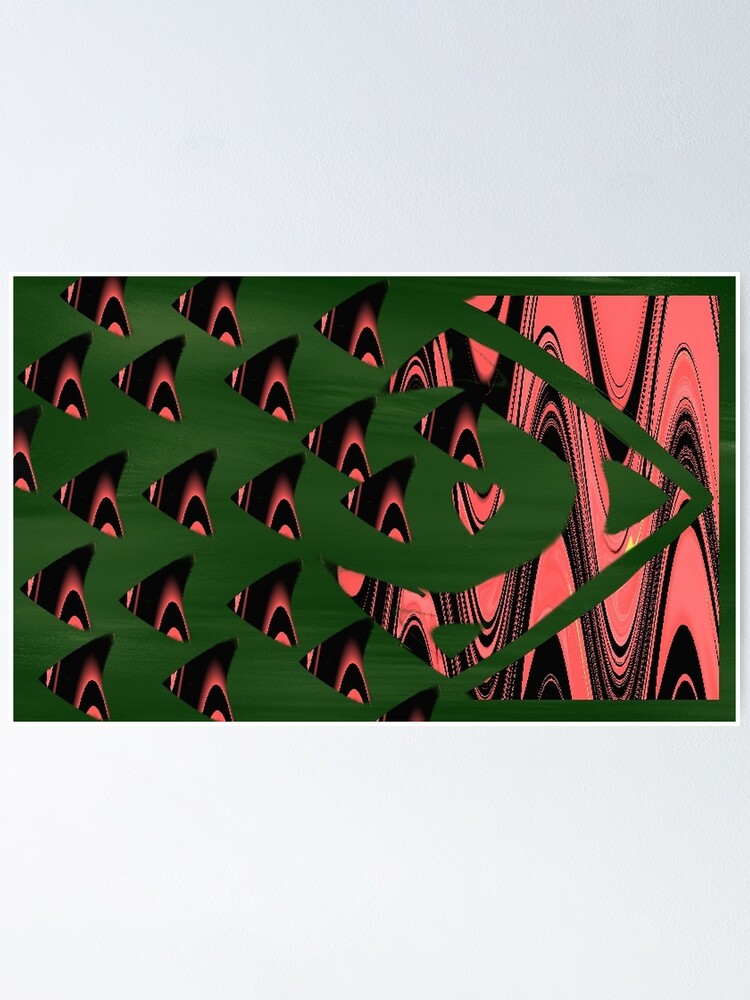 Thumbnail 1 of 3, Poster, Abstract Fish designed and sold by amfunny.