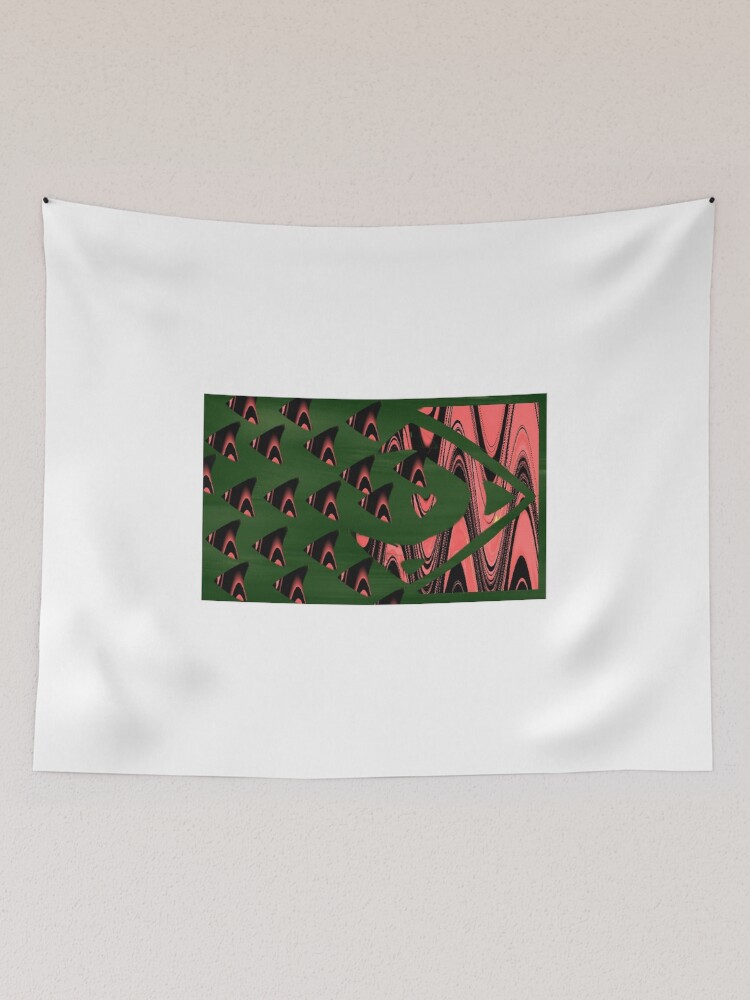 Thumbnail 2 of 3, Tapestry, Abstract Fish designed and sold by amfunny.