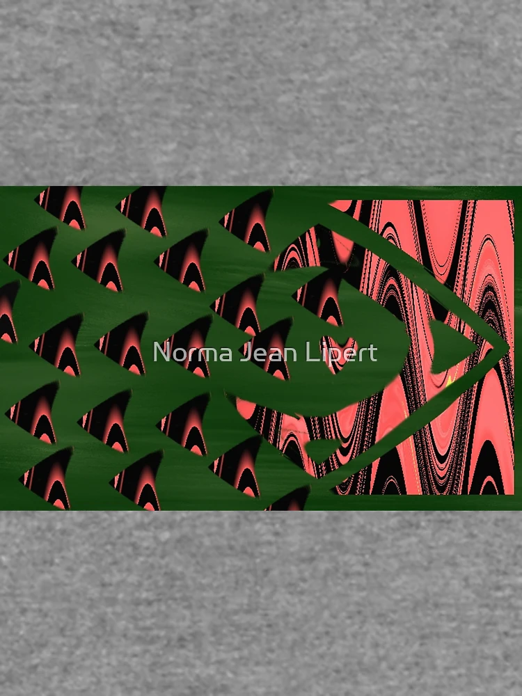 Thumbnail 6 of 6, Lightweight Sweatshirt, Abstract Fish designed and sold by Norma Jean’s Art.