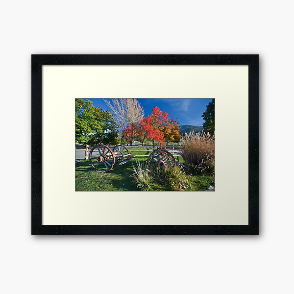 "Fall At Los Rios Ranchos, Oak Glen CA" Framed Art Print for Sale by