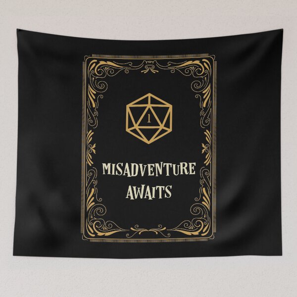 Item preview, Misadventure Awaits D20 Dice Tabletop RPG  designed and sold by pixeptional.