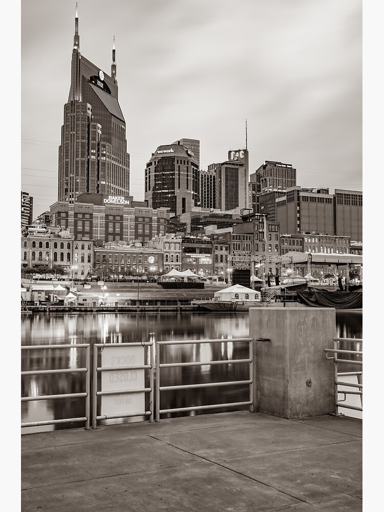 Nashville Skyline Print, Nashville Tennessee hot Architecture, Nashville Sepia, Music City Prints, Nashville Skyline Artwork, Cumberland River