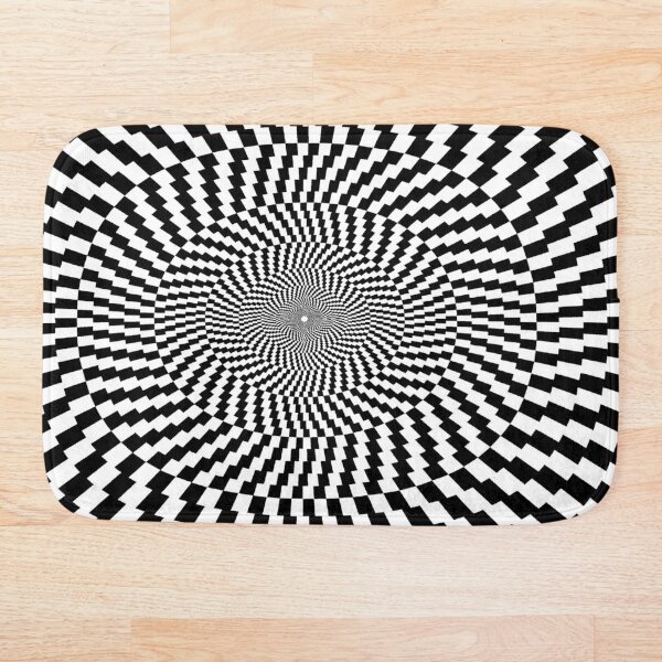 Optical Illusion, Visual Illusion, Physical Illusion, Physiological Illusion, Cognitive Illusions Bath Mat
