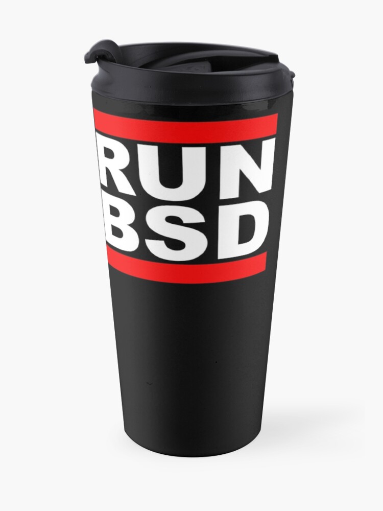 "RUN BSD Cool White/Red Design for Unix Hackers & Sysadmins" Travel