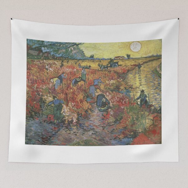 Artikelvorschau, Vincent Van Gogh - Die roten Weinberge in Arles entworfen und verkauft von vakashop.