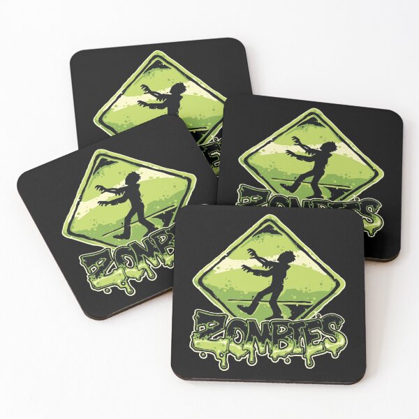 Item preview, Zombies Crossing Zone Funny Halloween Design designed and sold by gorillamerch.