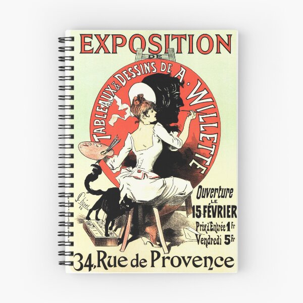 Item preview, Jules Cheret Girls EXPOSITION Painting Art Nouveau Vintage French designed and sold by retroposters.