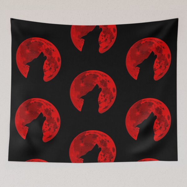 Item preview, Howling Wolf Blood Moon designed and sold by Jokertoons.