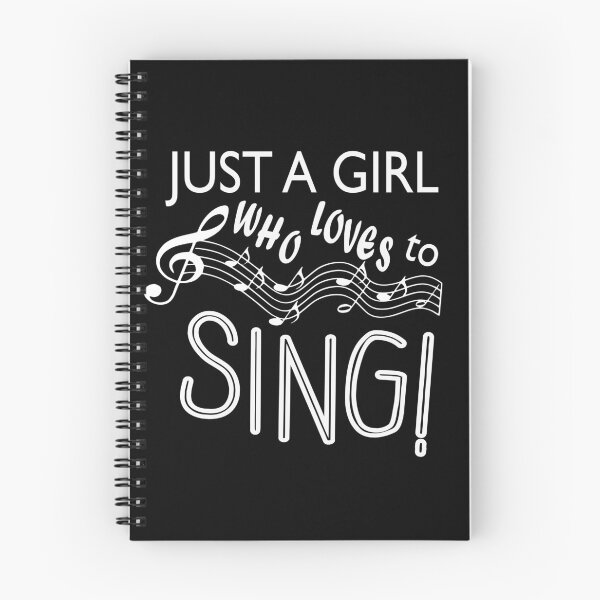 Item preview, Just a Girl Who Loves to Sing designed and sold by jpjournals.