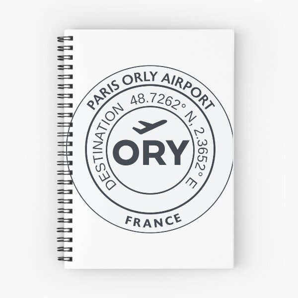 Artikelvorschau, Flughafencode ORY ORLY Frankreich entworfen und verkauft von AND Sticker.