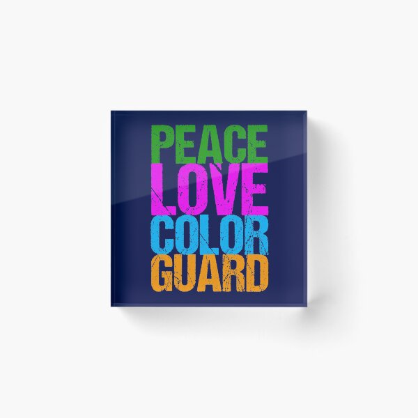 Item preview, Peace Love Color Guard designed and sold by Epic Love Designs.