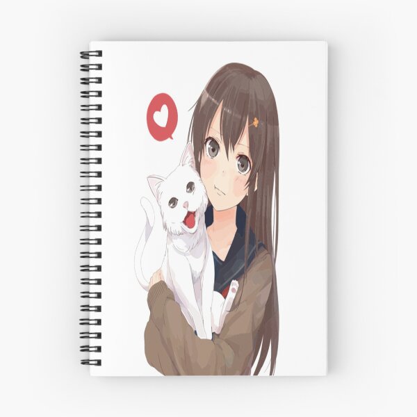 Item preview, Linda chica de anime con gatito designed and sold by pro2ozoa.