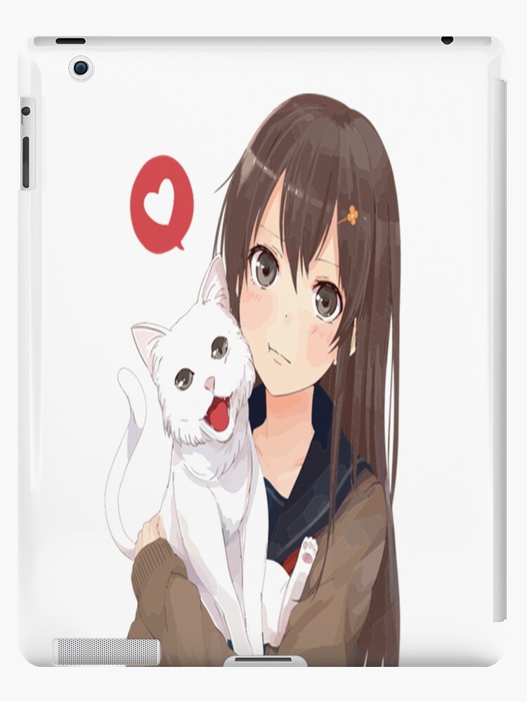 Anime of a cute girl and cat by YADNESH05 on DeviantArt
