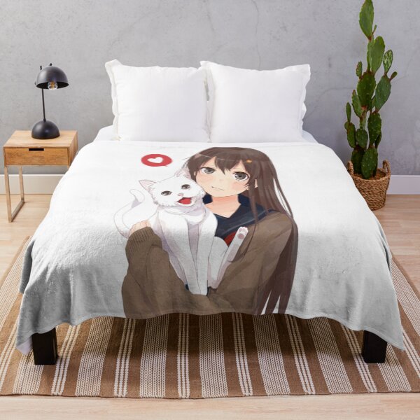 Item preview, Cute Anime Girl With Kitten  designed and sold by pro2ozoa.