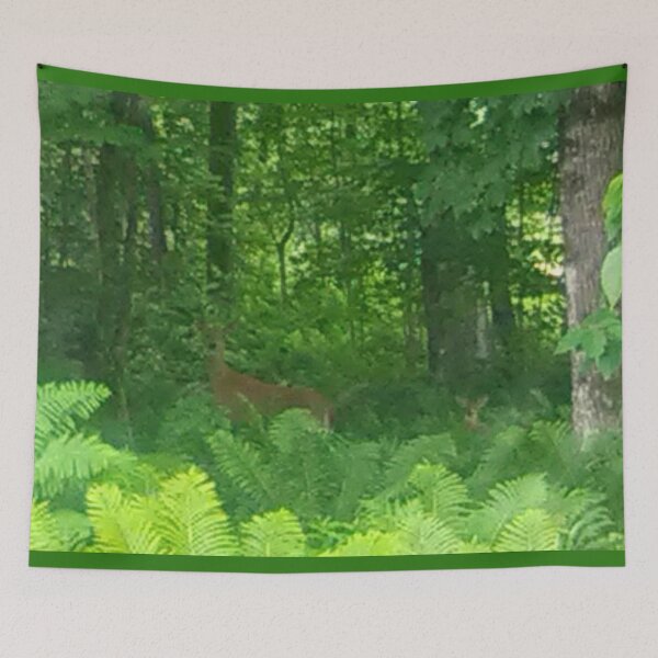 Item preview, white-tail doe and fawn designed and sold by BellsPainting.