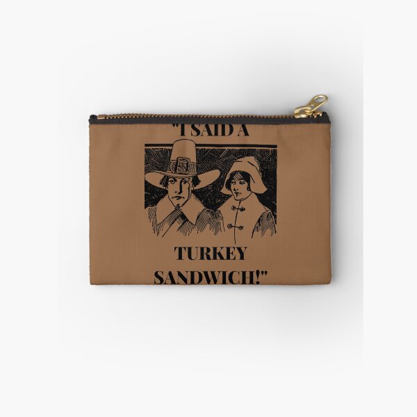 Item preview, I Said A Turkey Sandwich Funny Thanksgiving Pilgrims designed and sold by SwagHut.