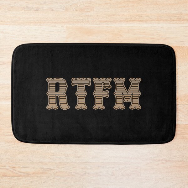 Item preview, RTFM - Read The Fine Manual Brown Western Style Design designed and sold by geeksta.