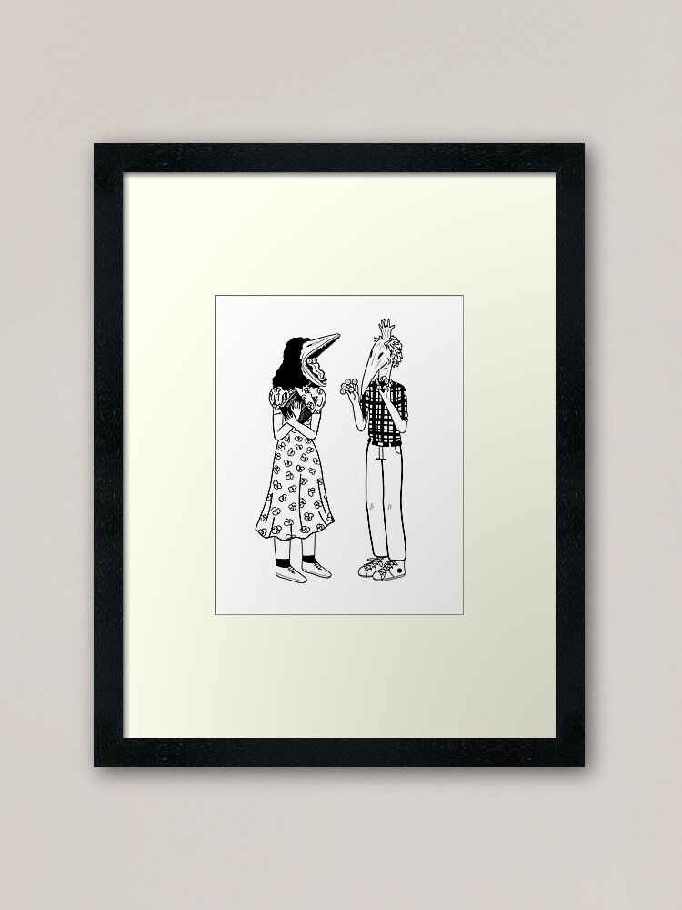 Beetlejuice Couple Barbara And Adam Maitland Framed Art Print By