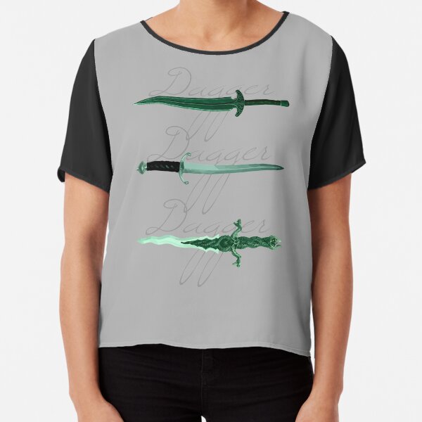 Dagger, dagger, dagger Chiffon Top