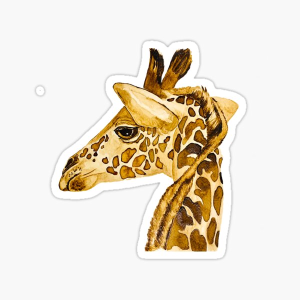 CoffeeART Giraffe Sticker