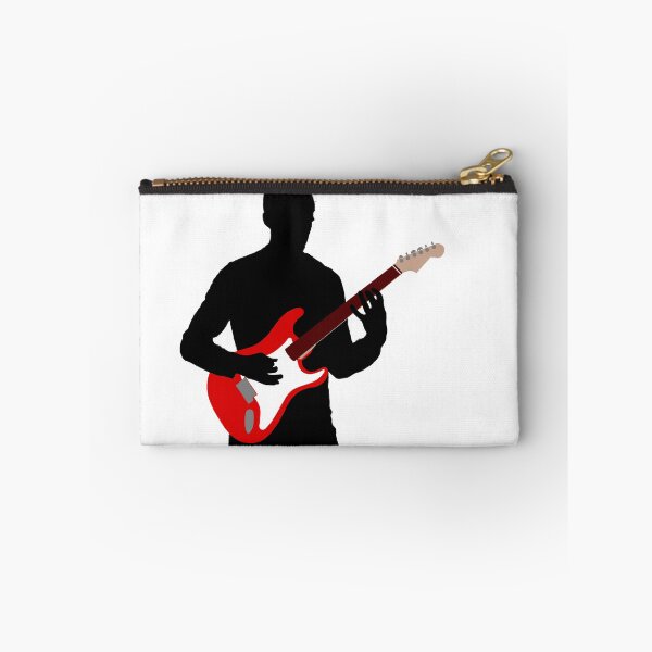 Item preview, Silhouetted Guitarist Playing Fiesta Red S Type Electric Guitar designed and sold by SPMusic.