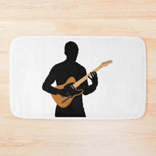 Item preview, Silhouetted Guitarist Playing Butterscotch T Type Electric Guitar designed and sold by SPMusic.