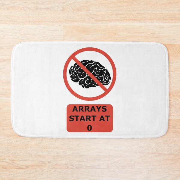 Item preview, Arrays Start At 0 Funny Programmer Design Red/Black designed and sold by geeksta.