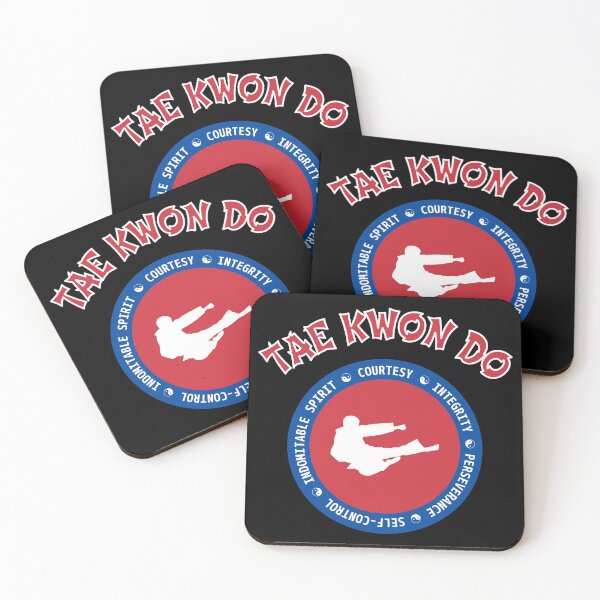 Item preview, TAE KWON DO - 5 Tenets of Taekwondo Circular Design designed and sold by geeksta.