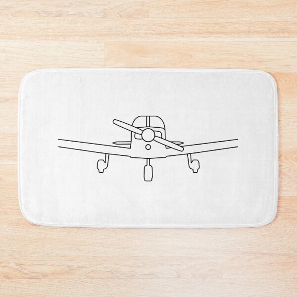 Item preview, Piper PA28 Cherokee light aircraft outline graphic (black) designed and sold by soitwouldseem.