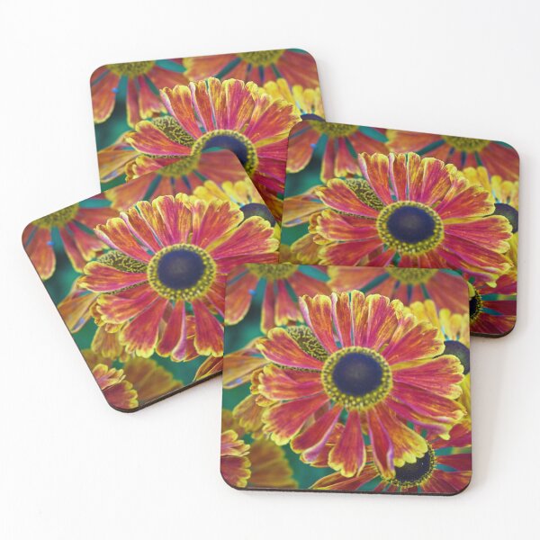 Item preview, Colorful Natural Daisy Flowers Abstract Pattern designed and sold by Harmony Of The Mind.