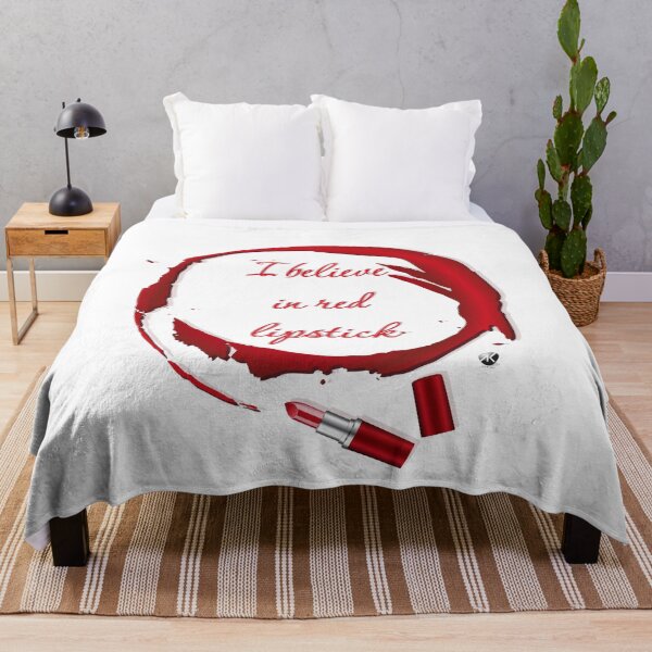 Item preview, I believe in red lipstick with red lipstick Illustration designed and sold by Alexandra Kueny.