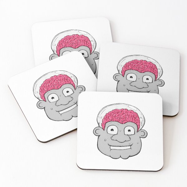 Item preview, Sticker Brain Head Cartoon Weirdo designed and sold by JustNukeIt.
