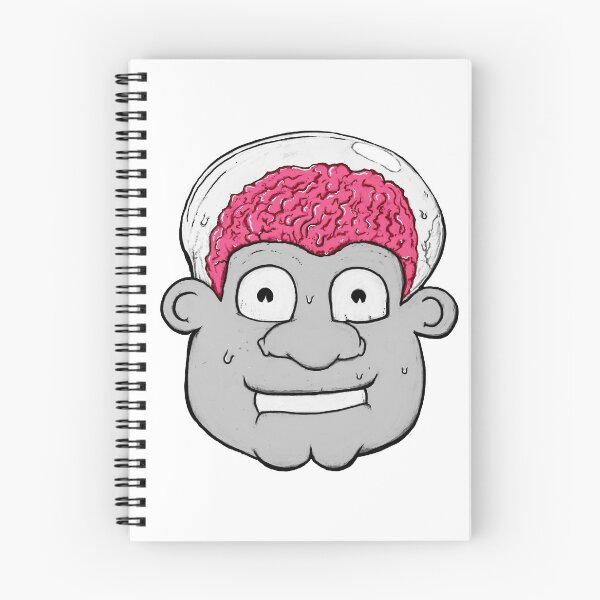 Item preview, Sticker Brain Head Cartoon Weirdo designed and sold by JustNukeIt.