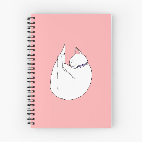 Item preview, white cat, little furry kitty drawing designed and sold by ventumpluviam.