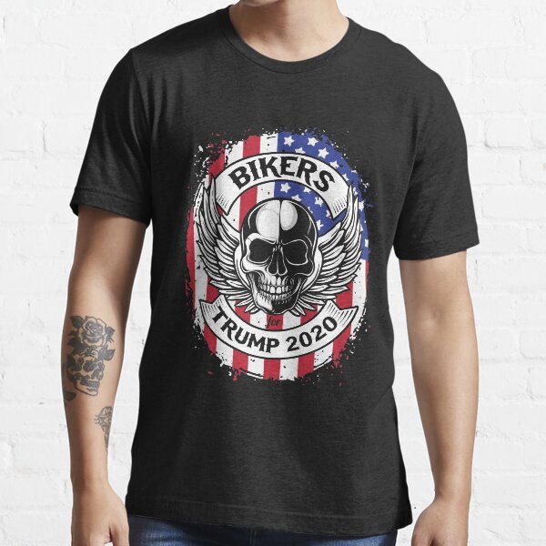 Bikers for Trump 2020 Motorcycle Skull T-Shirt Essential T-Shirt
