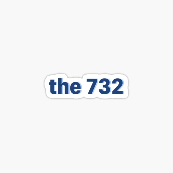 the 732 blues Sticker