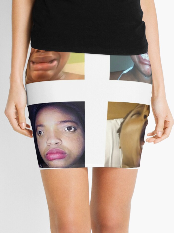 Lovely Peaches Stickers Mini Skirt By Andreschilder Redbubble - roblox mini skirts redbubble