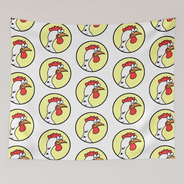 Item preview, Silly Chicken Head Cartoon Pattern designed and sold by jaycartoonist.