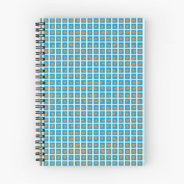 Item preview, Boxed Dots Orange on Manganese Blue designed and sold by Steve Martin.
