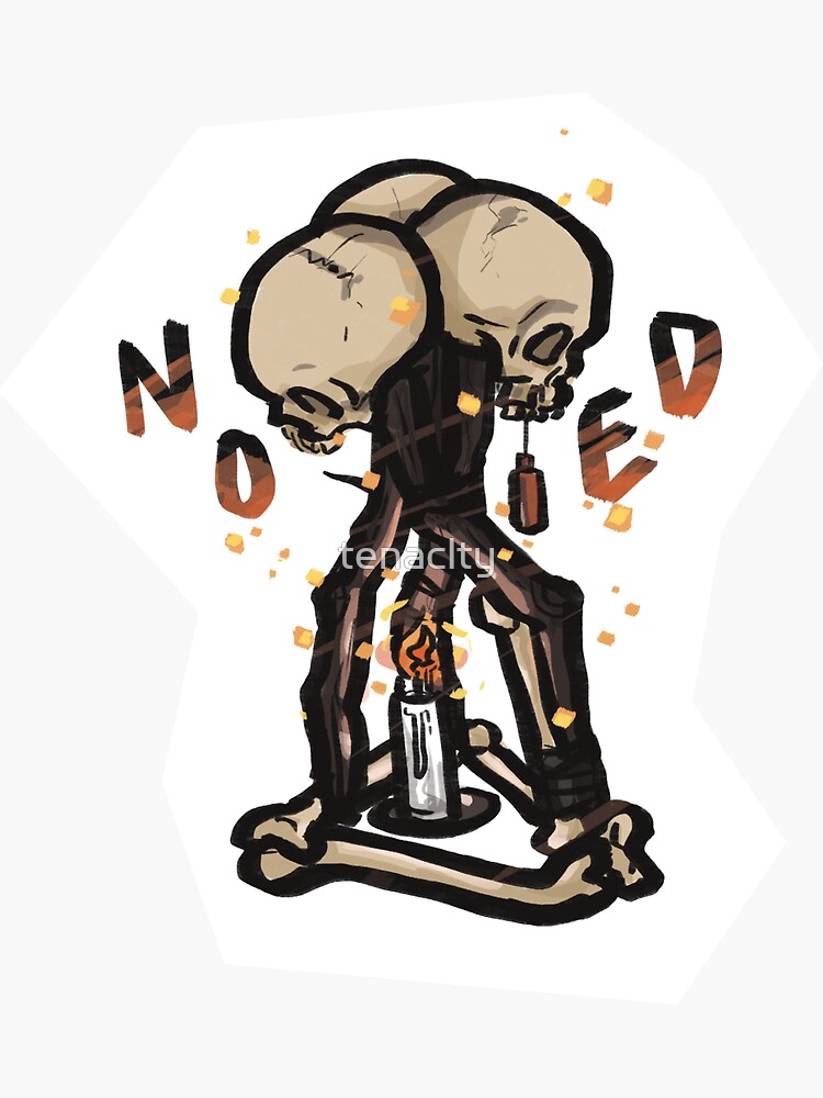 No One Escapes Death Totem Sticker By Tenaclty Redbubble