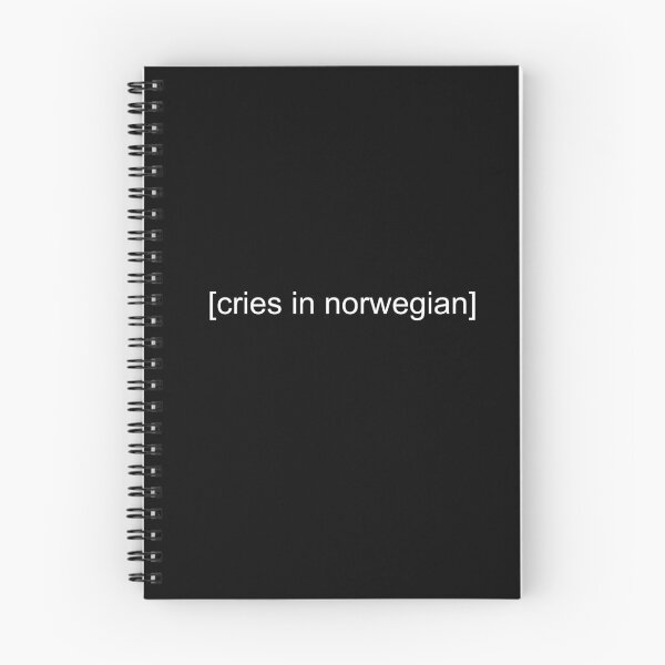 Item preview, [cries in norwegian] (white) designed and sold by witchhallows.