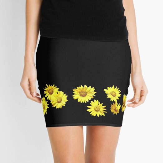 Yellow Wildflower Mini Skirt